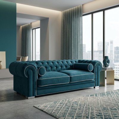 Chesterfield Sofa 3 SEATER Upholstered Designer Couches Sofas Suite SL Sofa