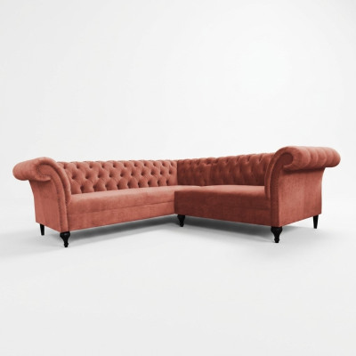 Chesterfield corner sofa corner couch designer sofa couch velvet leather sofa