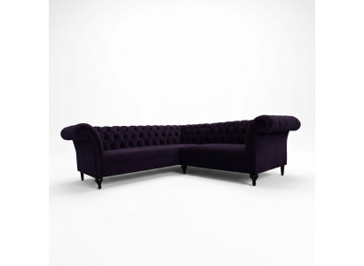 Modern Chesterfield corner sofa corner couch designer sofa couch velvet leather sofa