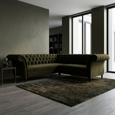 Chesterfield corner sofa designer sofa velvet leather sofa SLIII sofa