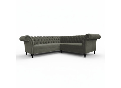 Chesterfield Corner Sofa Corner Couch Designer Sofa Couch Velvet Leather Sofa SLIII Sofa №97