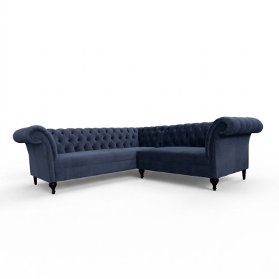 Chesterfield corner sofa corner couch designer sofa couch velvet leather sofa SLIII sofa №98