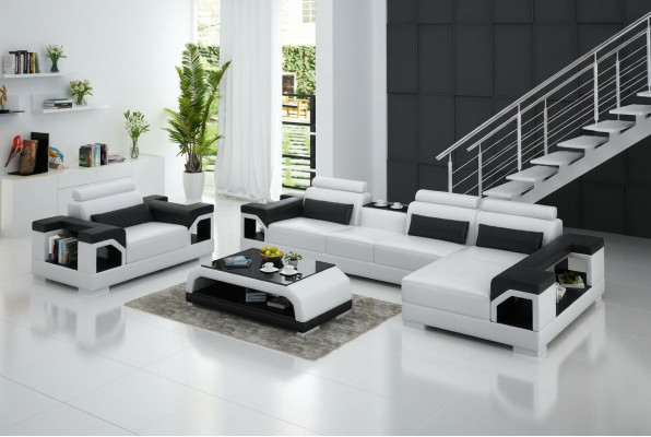 Leather sofa living room corner sofa armchair couch suite design modern sofa G8010E