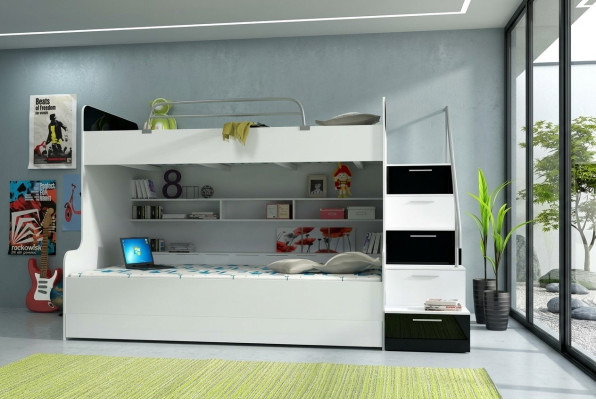 Bunk bed, loft bed, double bed, youth bed, beds, loft beds, furniture