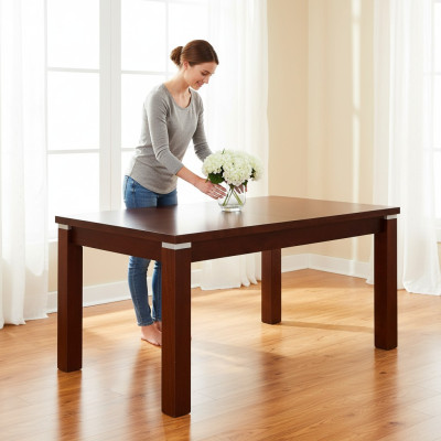 Dining table wooden table XXL conference table 80x140cm extendable to 80x180cm