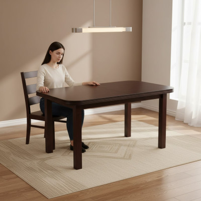 Table Dining Table Wooden Table XXL Conference Table 100x250cm Extendable to 250x350cm