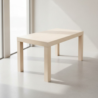 Table dining table wood table XXL conference table 80 x 140cm extendable 140x180 cm