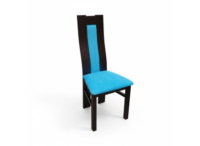 Solid wood chair wood designer blue chair dining chair modern decorative