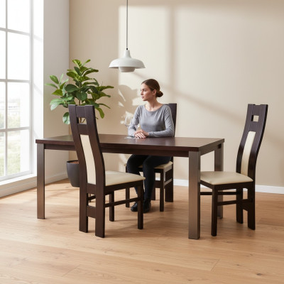 Solid wood white chair wood designer chair dining chair modern decorative