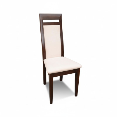 Solid wood chair modern designer beige dining chair long decorative