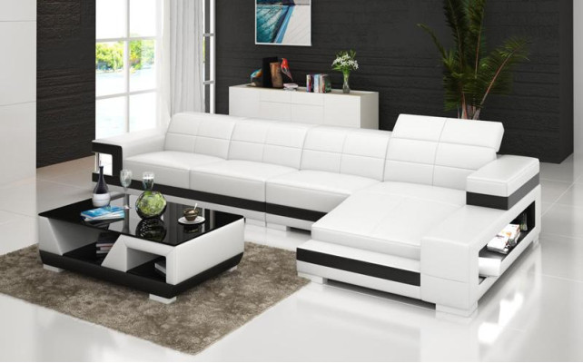 Sofa leather sofa couch living landscape corner modern corner sofa design set