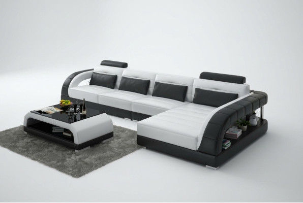 Leather Sofa Couch Living Landscape Corner Modern Corner Sofa Design Sofa Suite
