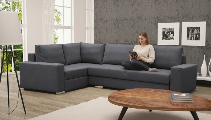 Sofa Sleeper Sofa Designer Sofa with Bed Function Bed Box Corner Sofa Couch / NEW