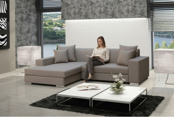 Sofa Sleeper Sofa Designer Sofas with Bed Function Corner Sofa Couch NEW + Bed Box