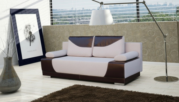 Sleeper Sofa Foldable Couch 3-Seater with Sleeping Function + Bed Box Couch Designer Sofa