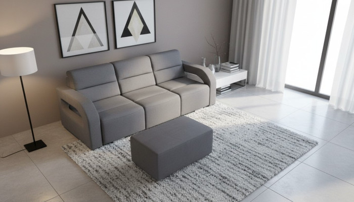 Sofa bed folding couch 3-seater with sleeping function + bed box couch sofa folding sofa