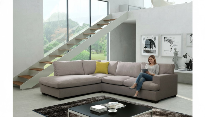 Designer sofa corner sofa fabric sofa system sofa textile velvet corner couch couch NEW