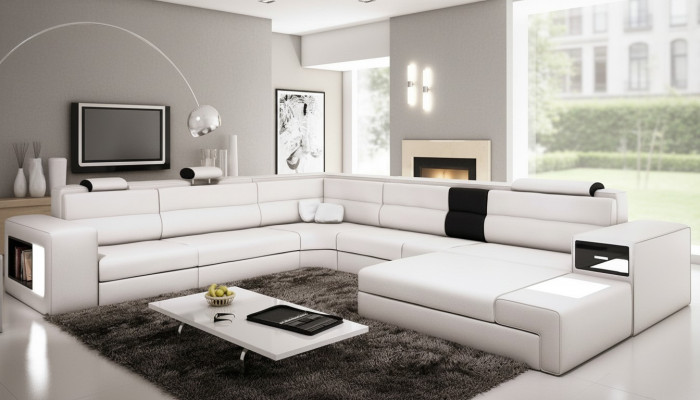Corner sofa, sofa, couch, upholstery design, suite, textile, leather, living landscape
