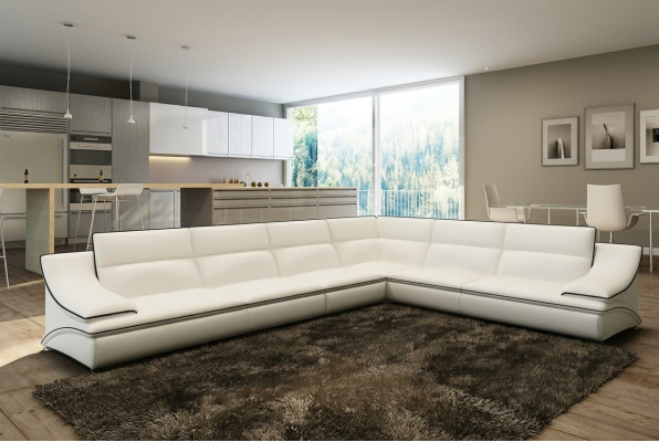 Sectional sofa upholstery suite couch sofa living landscape seat corner fabric leather