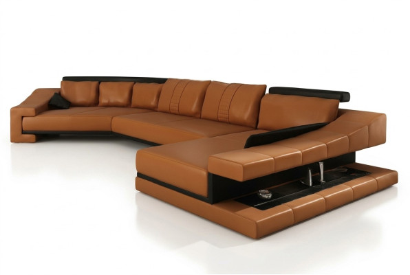 Leather sofa living area XXL corner sofa big sofa couch set designer sofa PHM105