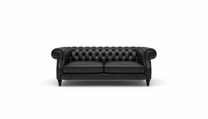 Upholstered Couch Sofa Classic Chesterfield New Leather Sofas 3 Seater CHARLYNEW
