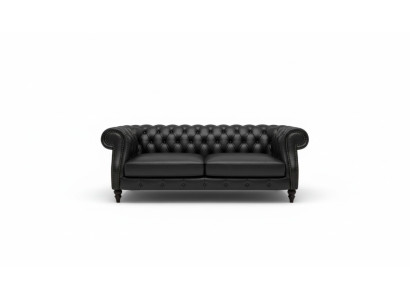 Upholstered Couch Sofa Classic Chesterfield New Leather Sofas 3 Seater CHARLYNEW