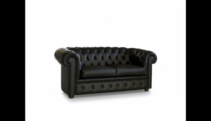 Chesterfield Sofa Couch Upholstery Sofas Classic 2-Seater Leather Seat Schaffhau