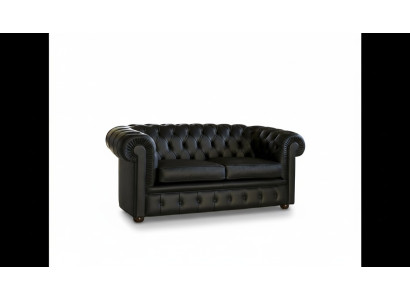 Chesterfield Sofa Couch Upholstery Sofas Classic 2-Seater Leather Seat Schaffhau