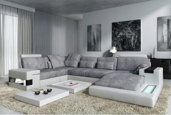 Leather sofa upholstery corner couch set living landscape leather sofa design couch new
