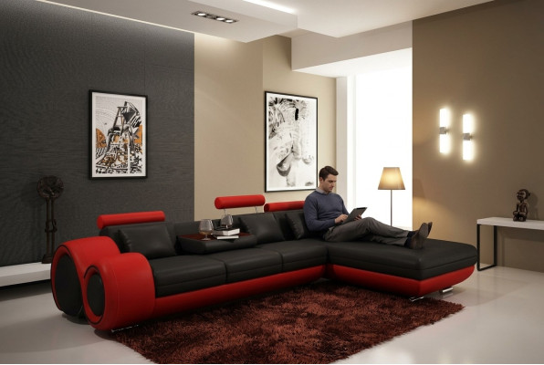 Elegant Living Luxurious Corner Sofa in Perfect L-Shape Sofa Living Room