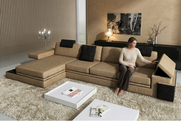 Design leather sofa couch upholstery suite living landscape corner textile