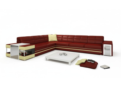 Designer sofa corner sofa couch leather sofa upholstery seat corner set +light new PH3026
