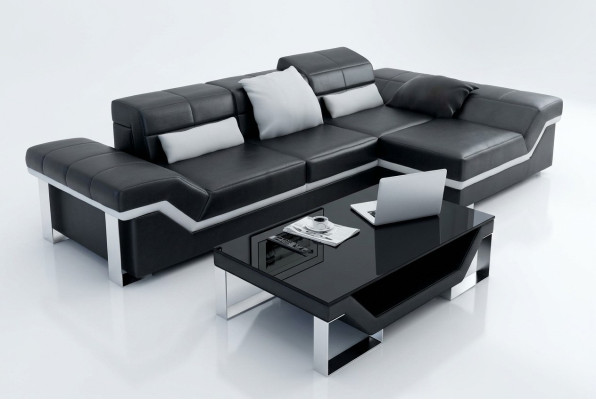 Leather sofa, sofa, couch, living area, corner sofa set, decor, modern design