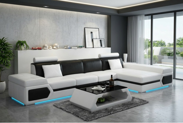 Leather sofa modern sofa couch living area corner sofa set decor design