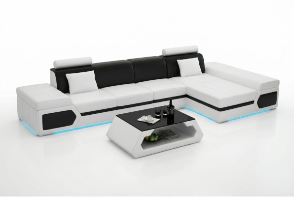 Leather sofa modern sofa couch living area corner sofa set decor design