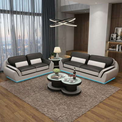 Leather sofa couch set new 3+2 seater set modern design sofa