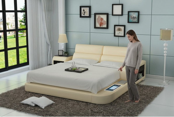 Designer bed upholstered bed luxury bed double bed marriage bed beds 140/160/180 LB8805