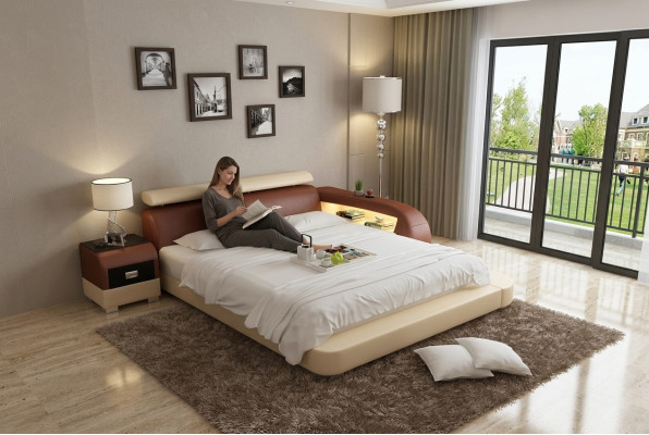 Waterbed Hotel Double Bed Beds Complete Leather Bed Upholstered Bed Water LB8801
