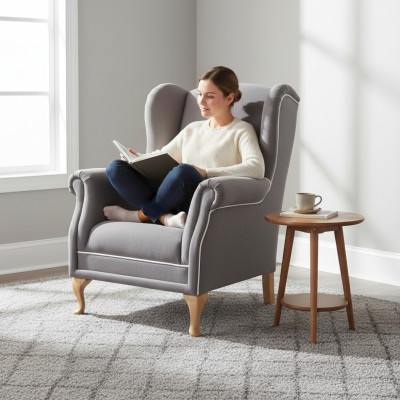 Design lounge chair dining armchair relax upholstered gastronomy chair armchair