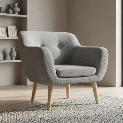 Design Lounge Club Chair Dining Arm Relax Upholstered Bistro Chairs Armchair Titino
