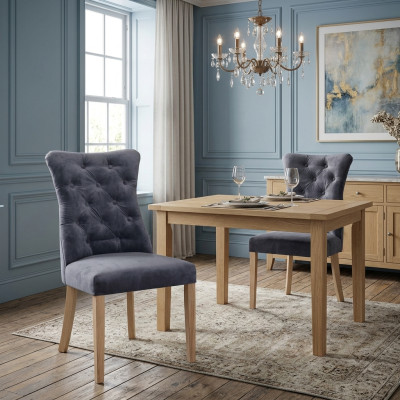 Designer chair Chesterfield armchair upholstered chairs restaurant dining room new Ashley