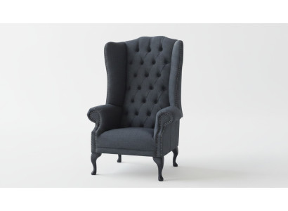 Wingback armchair, armchair, television design, upholstered sofa, couch, Chesterfield, textile, new 359