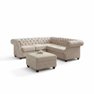 Chesterfield Couch Upholstery Sofas Classic Textile Schaffhau Decor Corner Sofa