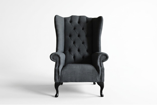 Wingback armchair, armchair, television design, upholstered sofa, chesterfield couch, textile, new 344