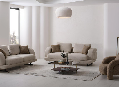 2 Sofas im modernen Design, komfortabel und stilvoll für Ihr Wohnzimmer