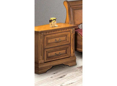 2x Set of Classic Nightstands Bedside Table Night Consoles Table Solid Wood OSZN